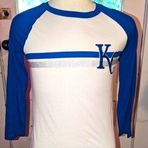 Victoria's Secret Kansas City Royals 3/4 length sleeve baseball T-shirt Small